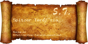 Spitzer Terézia névjegykártya